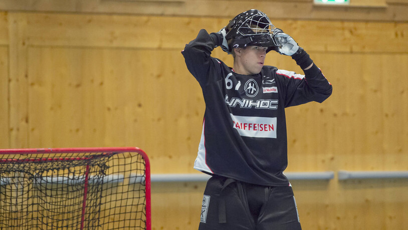 Nachnominiert: Christoph Reich im Spiel von Unihockey Chur gegen die Tigers Langnau.