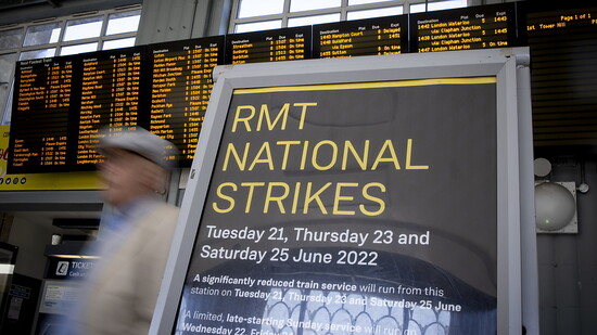 In Grossbritannien streikt das Bahnpersonal.