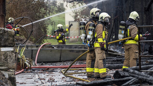 Die Feuerwehr musste in Sugiez FR den Brand einer Scheune bekämpfen. (Symbolbild)