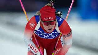 Premiere: An den Olympischen Spielen in Peking kommt Biathletin Amy Baserga zu ihrem Debüt. 