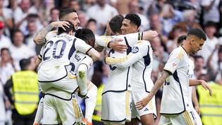 Die Spieler von Real Madrid konnten sich am Wochenende über den Meistertitel freuen