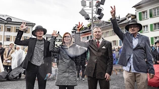 Die Neugewählten: Petra Feusi Bissig, Olivia Lattman, René Hauser und Fritz Inglin (von links nach rechts).