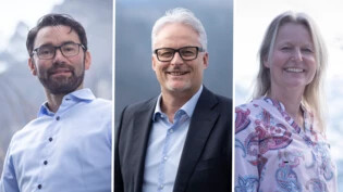 Bürgerliche Kampfwahl um den frei werdenden Regierungsratssitz: Am 3. März treten Thomas Tschudi (SVP), Roger Schneider (FDP, Bildmitte) und Daniela Bösch (Die Mitte) gegeneinander an.
