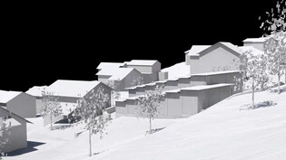 Treppenartig abgestuft: So würde der von Architekt Marcel Liesch konzipierte Schutzbau für Sogn Murezi gemäss einer Visualisierung aussehen.