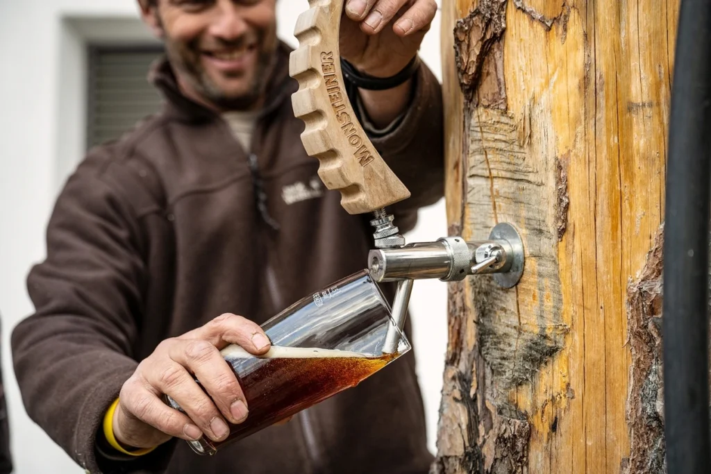 Zapfhahn der Monsteiner Bierbrauerei Davos